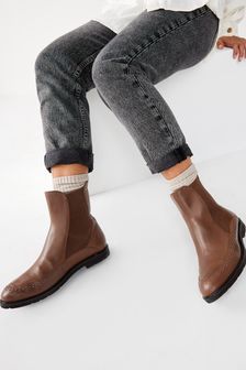 Tan Forever Comfort Motion Flex Stud Chelsea Boots (387513) | £75 - £76