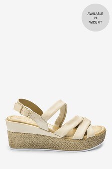 nude wedges wide fit