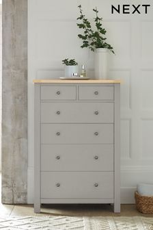Dove Grey Malvern Paint Effect Multi Chest of Drawers (394194) | £399