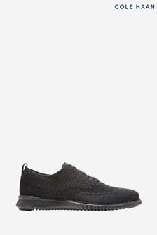 Cole Haan Black Zerogrand Stitchlite Oxford Lace-Up Shoes