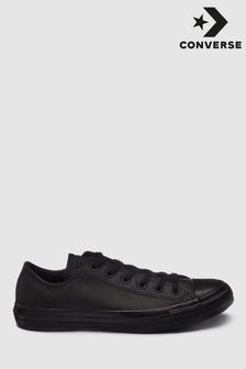leather black converse size 5