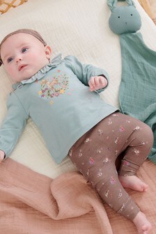 Baby T-Shirt, Leggings And Headband Set (0mths-3yrs)