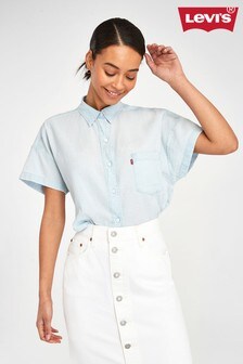 levis white blouse