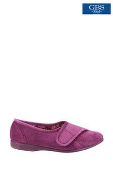 GBS Purple Audrey Touch Fastening Slippers