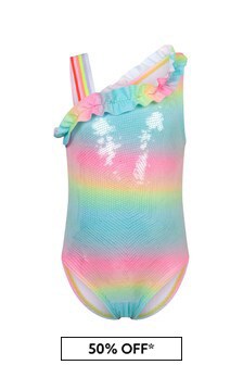 Billie Blush Girls Multicoloured Swimsuit