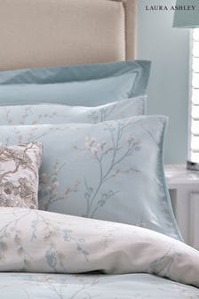 Set of 2 Duck Egg Blue Pussy Willow Pillowcases