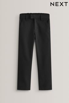 Black Slim Waist School Formal Slim Leg Trousers (3-17yrs) (404473) | £8 - £16