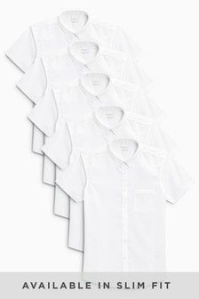 5 Pack Short Sleeve Shirts (3-17yrs)