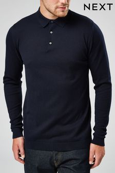 black polo shirt long sleeve