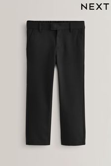 Black Regular Waist School Formal Slim Leg Trousers (3-17yrs) (407688) | £8 - £16