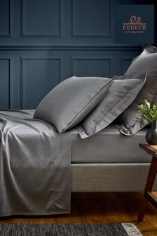 Bedeck of Belfast Grey Bob 600TC Egyptian Fitted Sheet
