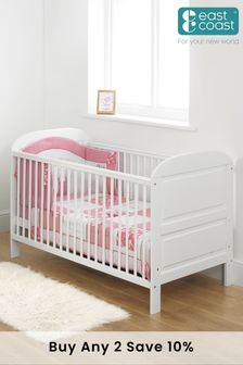 Angelina Cot Bed White By East Coast