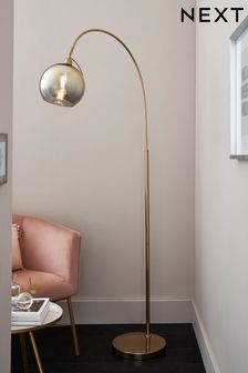 Gold Roseville Floor Lamp
