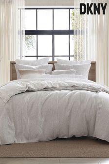 DKNY Heather Pure Ribbed Jersey Duvet Cover and Pillowcase Set