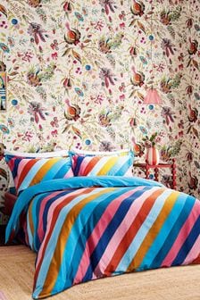 Harlequin Multi Sherbet Stripe Duvet Cover and Pillowcase Set