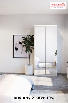 Wiemann Mirror Peyton 1M Glass Hinged 2 Door Wardrobe (423491) | £500