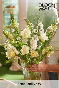 Bloom & Wild White The Millie Letterbox Fresh Flower Bouquet (424286) | £30