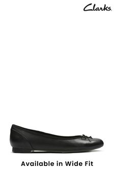 Clarks Black Couture Bloom Wide Fit Shoes (428749) | £50