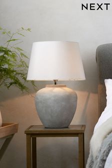 Grey Lydford Large Table Lamp (428938) | £110