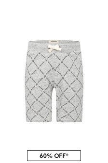 Zadig & Voltaire Boys Grey Cotton Shorts