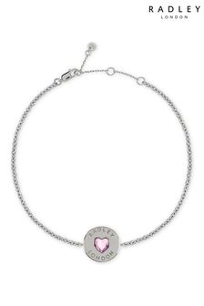 Radley London Sterling Silver Heart Stone Bracelet
