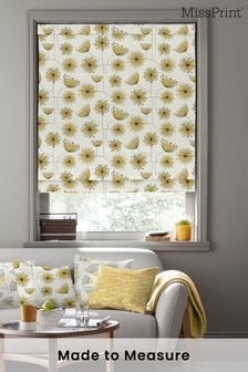 MissPrint Yellow Dandelion Mobile Roman Made To Measure Blind