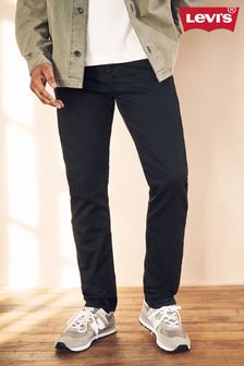 next mens black straight jeans