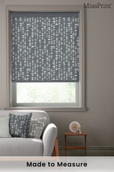 MissPrint Black Ditto Made To Measure Roller Blind