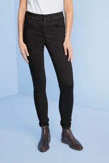 ladies black slim jeans