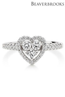Beaverbrooks 9ct Diamond Heart Ring