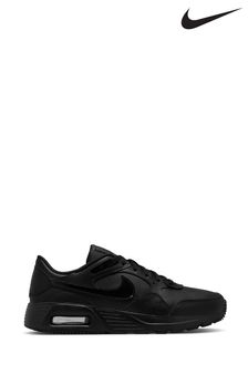 Nike Black Air Max SC Leather Trainers (439290) | £80