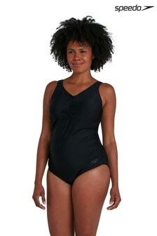 Speedo Black Essential U-Back Maternity 1 Piece Swimsuit