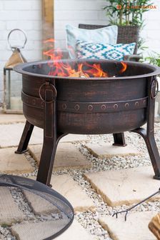Moresque Moroccan Style Firepit by La HaciendaBrava Steel Banded Firepit by La Hacienda