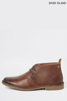 river island leather desert boots