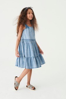 next denim dress girls
