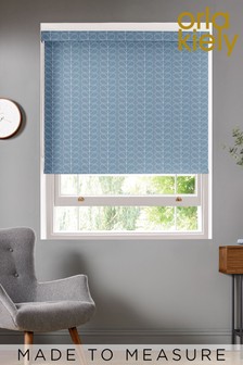 Orla Kiely Grey Woven Linear Stem Made To Measure Roller Blind