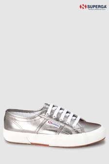 superga silver trainers uk