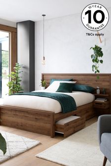 Oak Effect Bronx Wooden Drawer with Bedsides Bed Frame (458933) | £799