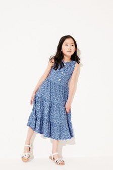 Girls blue summer dress clearance
