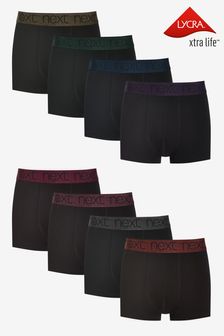 Black Marl Waistband Hipster Boxers 8 Pack (459972) | £40