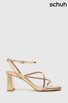 Buy Women's Gold Block Heel Footwear Online | Next UK
