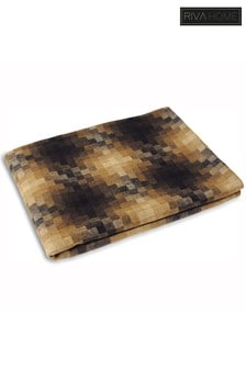 Riva Home Brown Pixel Abstract Throw