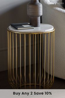 Gallery Home Gold Reno Side Table