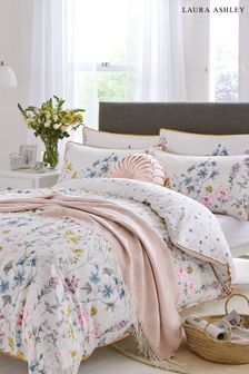 Grey Duvet Covers Floral Blossom Reversible Pink Quilt Cover Bedding Sets 