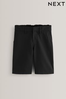 Black Regular Waist Flat Front Gala Shorts (3-14yrs) (467893) | £6 - £13