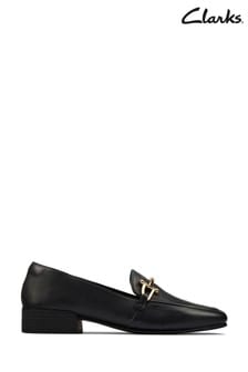 Clarks Black Leather Pure Block Shoes