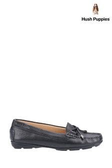 Hush Puppies Black Maggie Slip-On Toggle Shoes