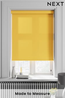 Sunshine Yellow Asher Made To Measure Light Filtering Roller Blind