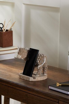 Brown Hamish The Highland Cow Phone Holder