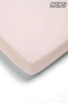 Mamas & Papas Pink Cot Bed Fitted Sheet